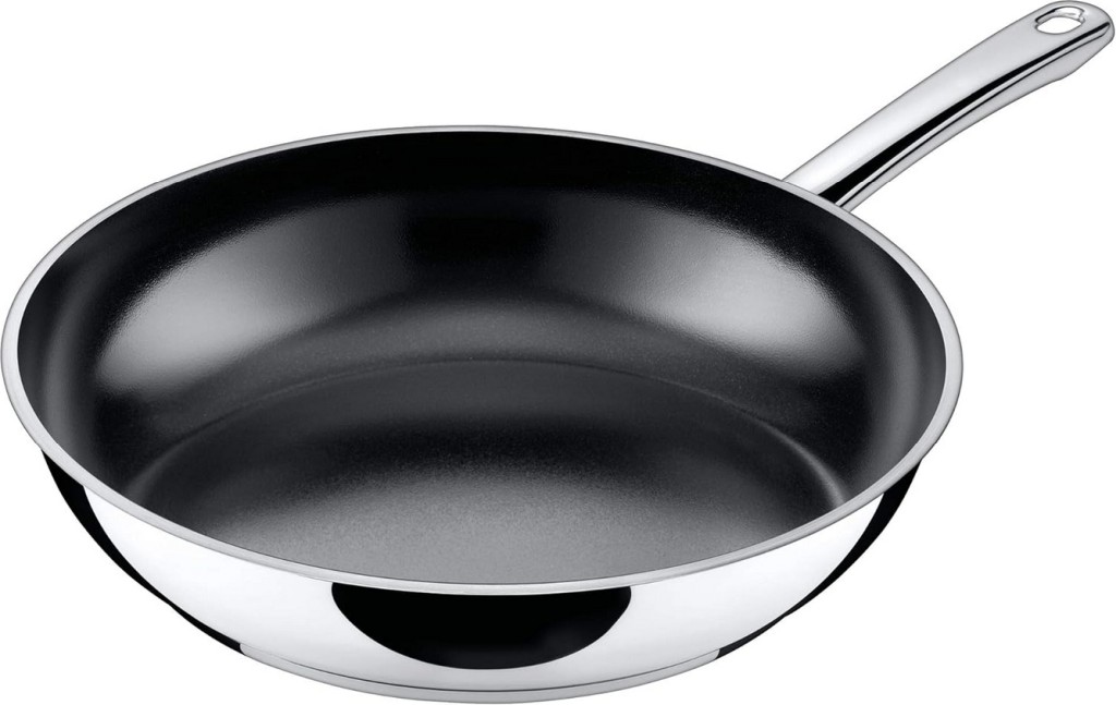 Silit Pfanne Durchmesser 28 cm Edelstahl rostfrei antihaftbeschichtet poliert CeraProtect Antihaftbeschichtung induktionsgeeignet Handwäsche