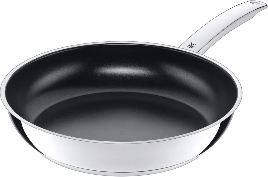 WMF Durado Bratpfanne Induktion 28 cm, Cromargan Edelstahl beschichtet, Keramikbeschichtung, backofenfest