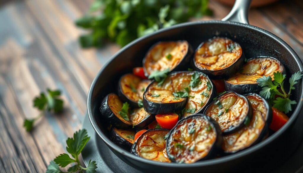 Auberginen Rezepte einfach Pfanne