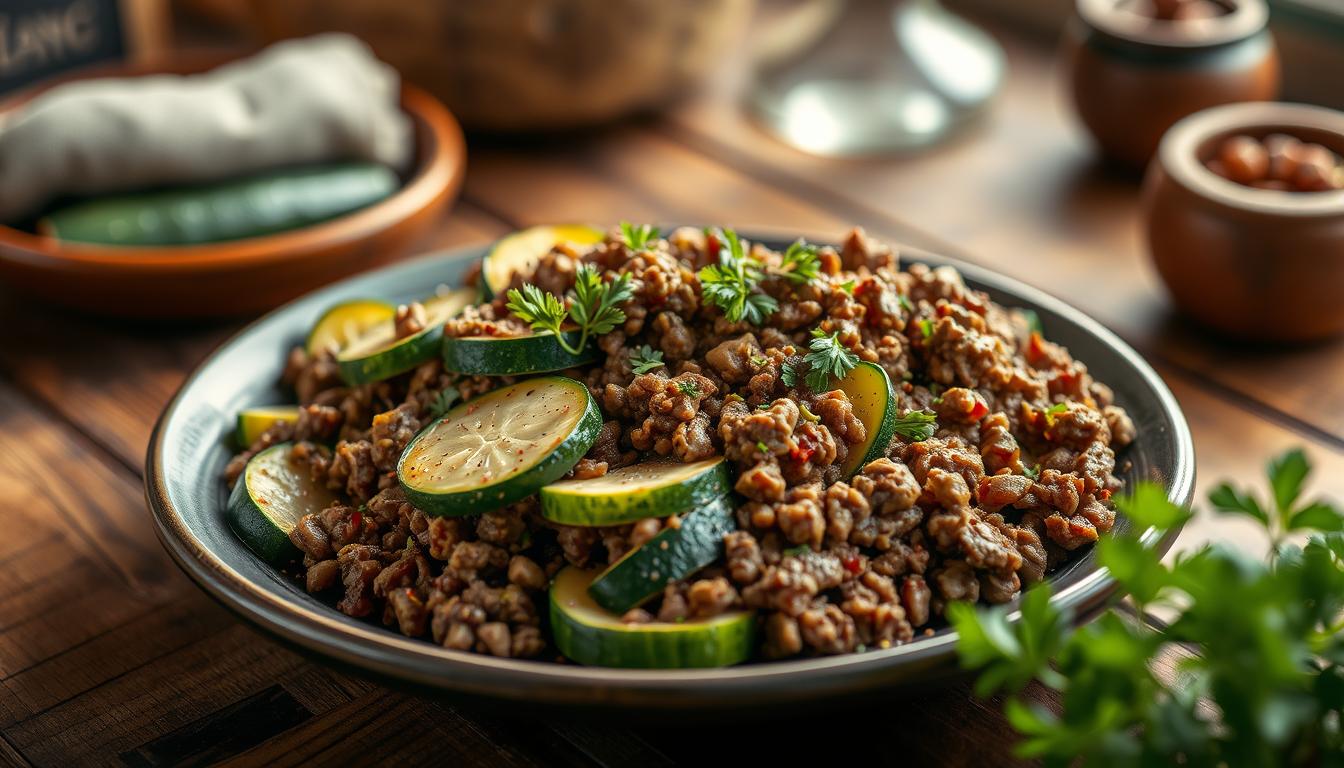 Leckere Zucchini Hackfleisch Pfanne: Einfach & Schnell