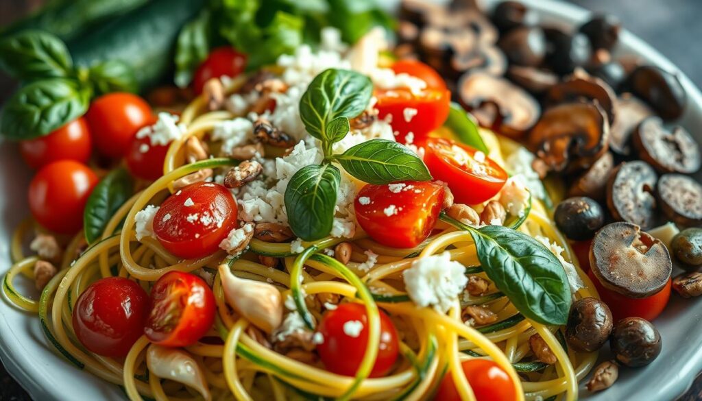 Zucchini-Spaghetti Toppings Zucchini-Spaghetti Toppings