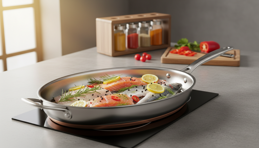 Fischpfanne Induktion
